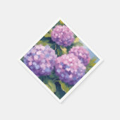 紫紫紫紫紫陽花フローラ水色絵を描の スタンダードカクテルナプキン (角)