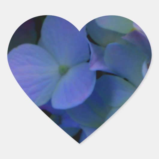 紫紫紫紫紫陽花フローラ ハートシール (正面)