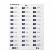 紫紫紫紫紫陽花住所 シール (フルシート)