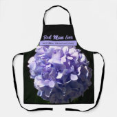紫紫紫紫紫陽花最高の母今まで エプロン (正面)