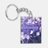 紫紫紫紫紫陽花最高の母今まで キーホルダー (正面左)