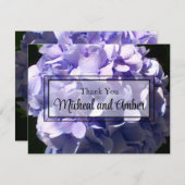 紫紫紫紫花フローラ サンキューカード (正面/裏面)