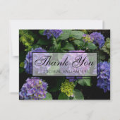 紫紫紫紫花フローラ サンキューカード (正面)