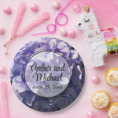 紫紫紫紫花フローラ ペーパープレート (パーティー)