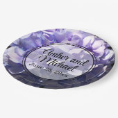 紫紫紫紫花フローラ ペーパープレート (アングル)