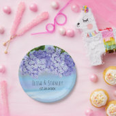 紫紫紫紫花結婚の ペーパープレート (パーティー)