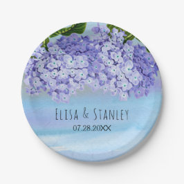 紫紫紫紫花結婚の ペーパープレート