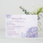 紫紫紫紫陽花の結婚リハーサルディナー 招待状 (スタンド正面)