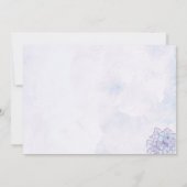 紫紫紫紫陽花の結婚リハーサルディナー 招待状 (裏面)