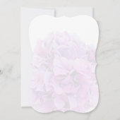 紫紫紫紫陽花ブライダルシャワー招待状紫陽花4 招待状 (裏面)