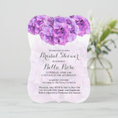 紫紫紫紫陽花ブライダルシャワー招待状紫陽花4 招待状 (スタンド正面)