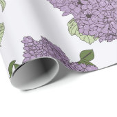紫紫紫紫陽花ラッピング紙 ラッピングペーパー (ロールコーナー)