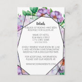 紫紫紫紫陽花結婚の エンクロージャーカード (正面)