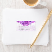 紫紫紫紫陽花結婚差出人住所ラベル ラベル (インサイチュ)