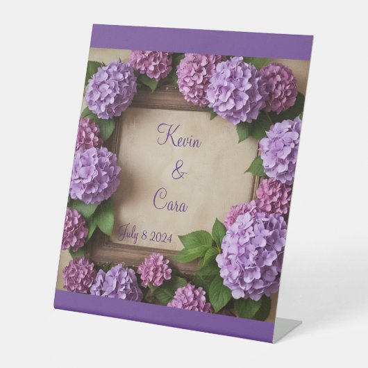 紫紫紫紫陽花結婚病 台座サイン (正面)