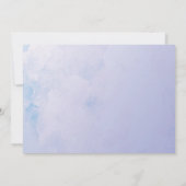紫紫紫紫陽花開花結婚フローラ 招待状 (裏面)