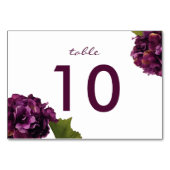紫紫紫紫陽花 – フローラテーブル番号カード テーブルナンバー (裏面)