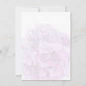 紫紫紫陽花エレガント結婚式招待状 招待状 (裏面)