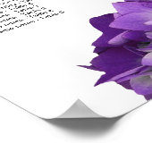 紫紫紫陽花シート図ポスター ポスター (角)