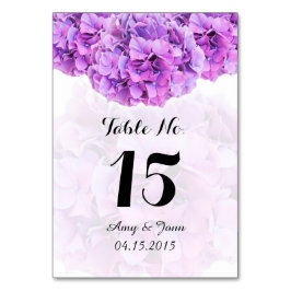 紫紫紫陽花結婚のテーブル番号あじさい4 テーブルナンバー