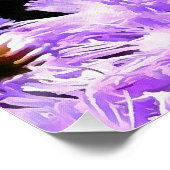 紫紫色の花の赤いトンボ ポスター (コーナー)