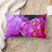 紫紫花エレガントアジサイ ランバークッション (ブランケット)