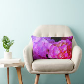 紫紫花エレガントアジサイ ランバークッション (椅子)