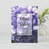 紫紫花エレガントフローラ結婚ズ 招待状 (スタンド正面)