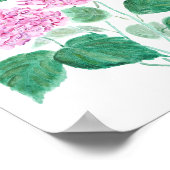 紫紫陽花ポスター ポスター (角)