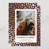 紫結婚したと新メリー婚の写真 シーズンカード (正面/裏面)