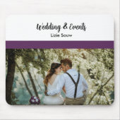 紫結婚と白 マウスパッド (正面)