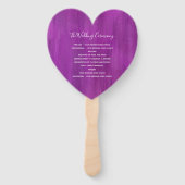 紫結婚のメイヴモダンアのファン ハンドファン (裏面)