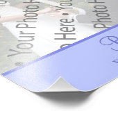 紫結婚の写真プリントとカスタム文字 フォトプリント            (角)