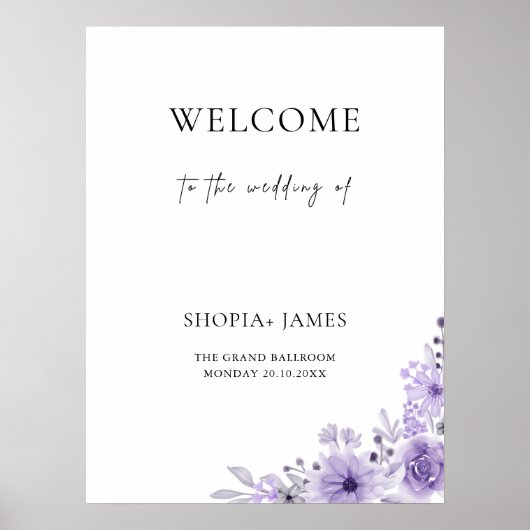 紫結婚の歓迎 ポスター (正面)