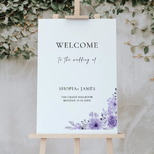 紫結婚の歓迎 ポスター