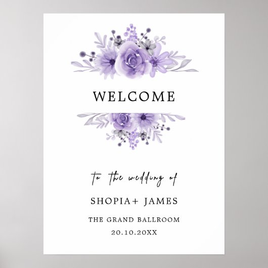 紫結婚の歓迎 ポスター (正面)