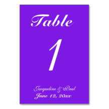 紫結婚の表番号
