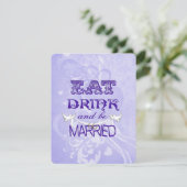 紫結婚の鳩 招待状 (スタンド正面)