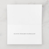 紫結婚エキゾチックフローラ プレイスカード (内部開封)