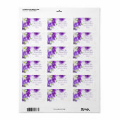 紫結婚住所 シール (フルシート)