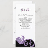 紫結婚式 プログラム (正面/裏面)