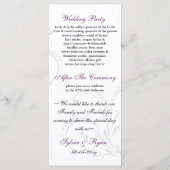 紫結婚式 プログラム (裏面)