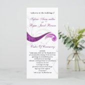 紫結婚式 プログラム (スタンド正面)