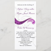 紫結婚式 プログラム (正面)