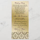 紫結婚式 プログラム (裏面)