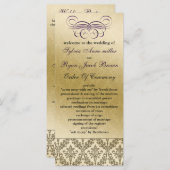 紫結婚式 プログラム (正面/裏面)