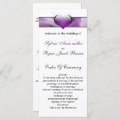 紫結婚式 プログラム (正面/裏面)