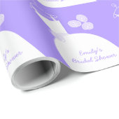 紫結婚色のガウン ラッピングペーパー (ロールコーナー)