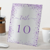 紫結婚銀製の表番号 台座サイン (インサイチュ)