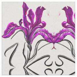 紫絵を描の虹彩 ファブリック